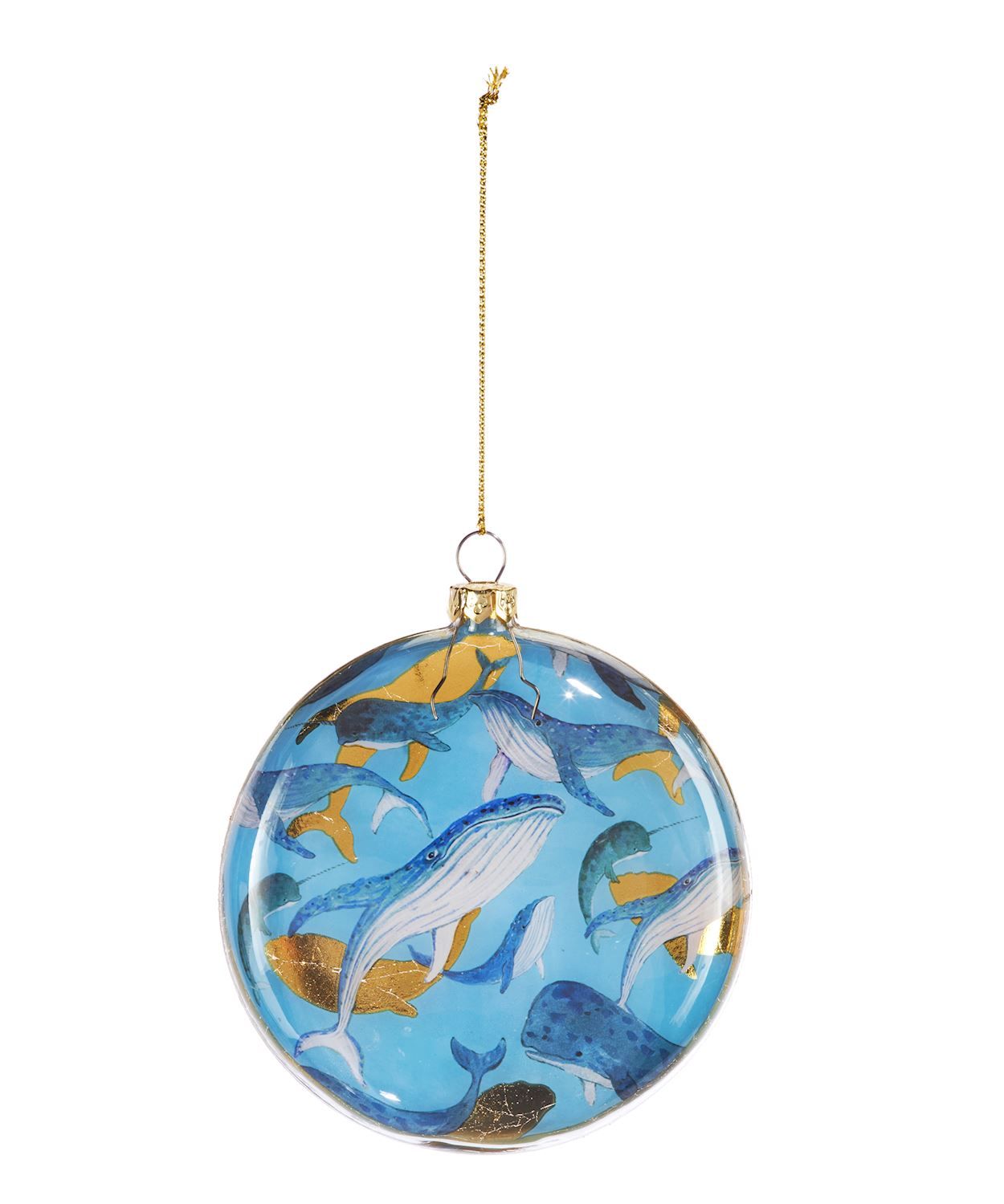 Xmas Giftcraft Ornament Disk Whales 645218 Xmas Giftcraft Ornament Disk Whales 645218