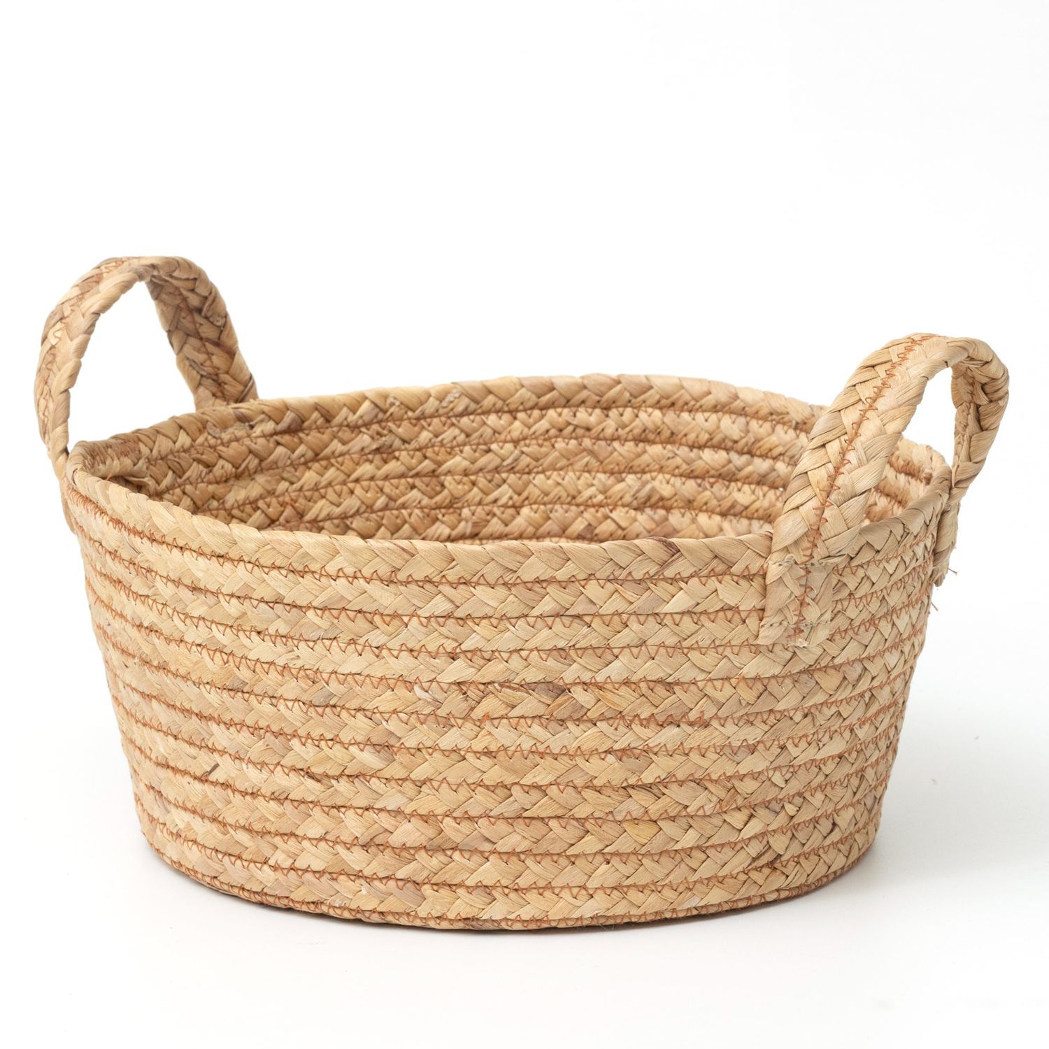 Basket Cathay Water Hyacinth 12” Round 10-2686