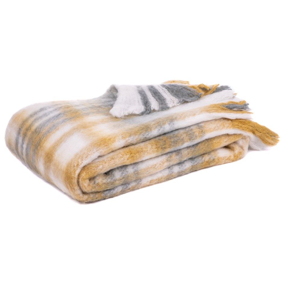 Throw Brunelli Stuart Plaid Mohair 50x60 444150