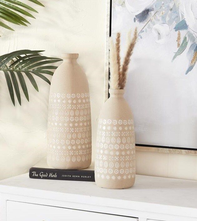 Vase AV Ceramic Beige Sm 1-45399