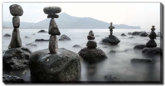 Streamline Art Stone Balance Zen Tower 20x40 D3892-2040