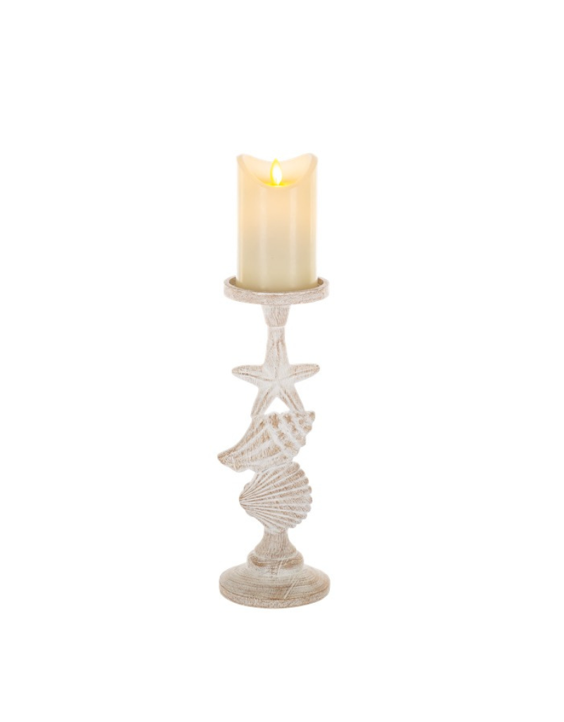 Candle Holder Ganz Mix Shell 13” CB189127
