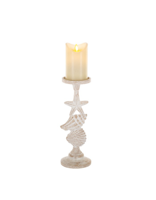 Candle Holder Ganz Mix Shell 13” CB189127