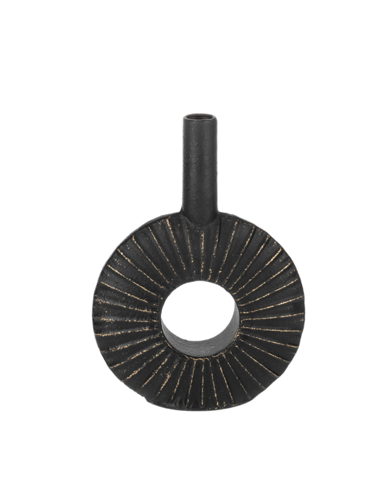Vase Ganz Circular Black CB188399