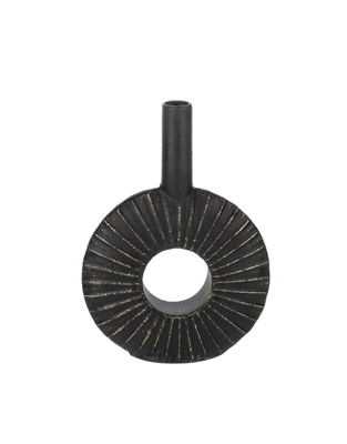 Vase Ganz Circular Black CB188399