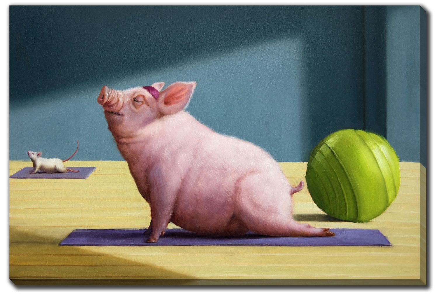 Streamline Art Yoga with Friends 16x20