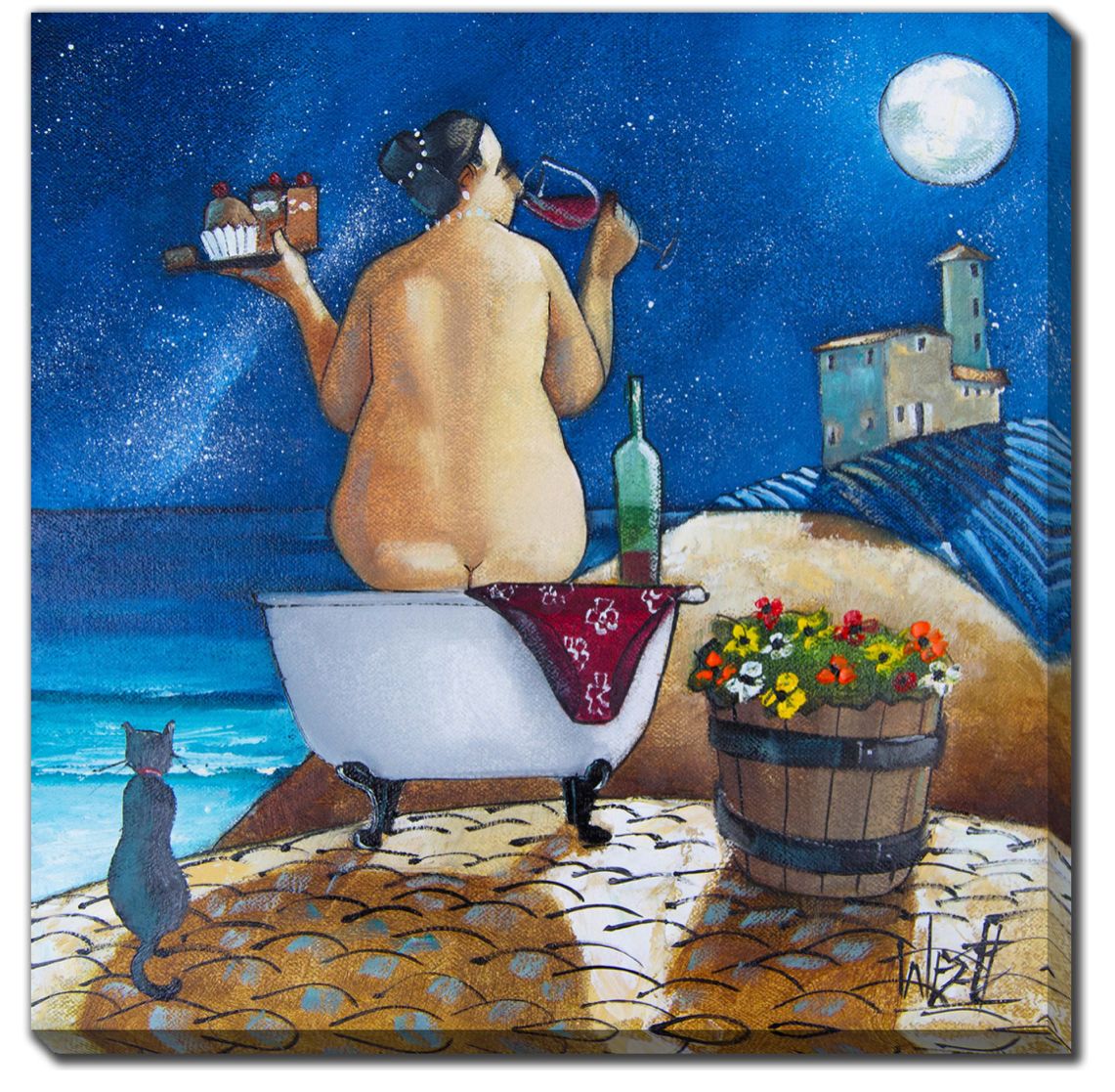 Streamline Art Moonlight Sonata Bath l 18x18