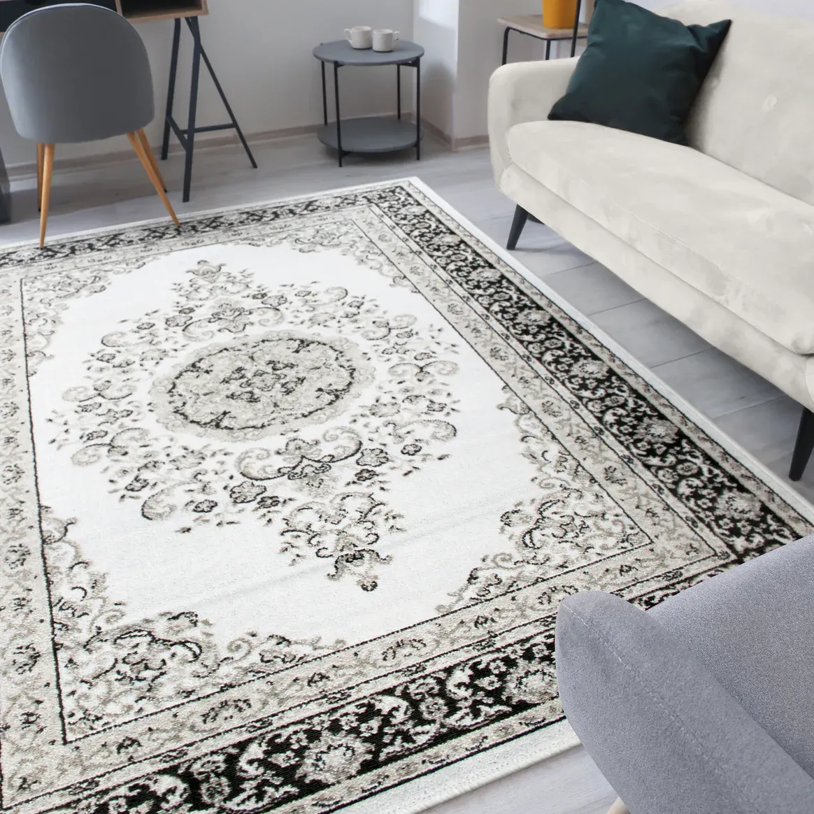 Rugs Avocado Artificial Silk 2'4 x 3'7 Serene Cream