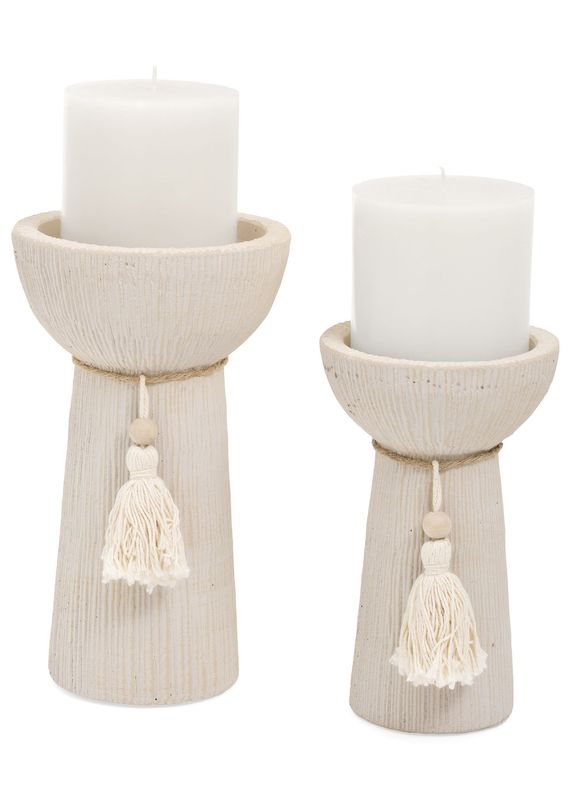 Candle Holder PC SM TSL Green 4 x 6.5 B7202079