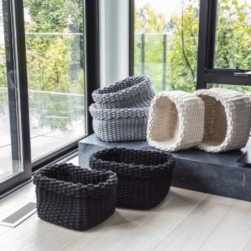 Basket SIF Rope Black LG