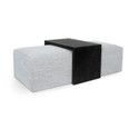 SIF Forest Coffee Ottoman Stone / Black FOR-005