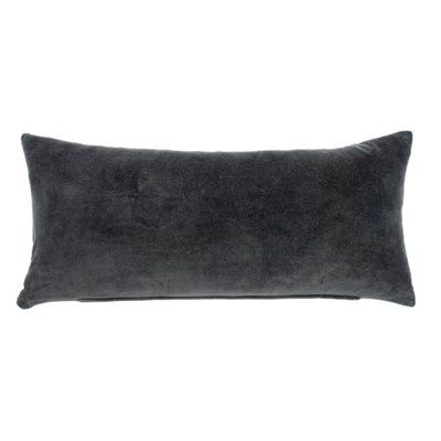 Cushions Indaba Vera Velvet Graphite 14x31 1-2179