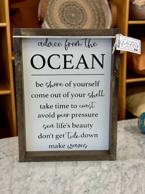 Signs by Parris Advise/Ocean 12 x 16
