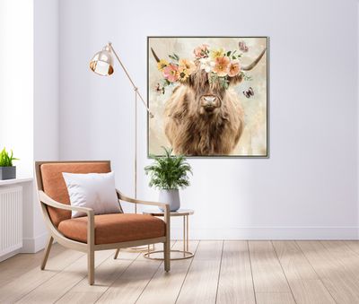 Streamline Art Peach Floral Highland 36x36