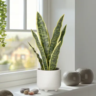 Plant T&T Snake Plant 16”H Faux 904015D