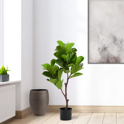 Plant T&T Fiddleleaf Tree 41”H Faux 904353