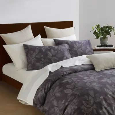 Duvet Cover Daniadown Night Garden Queen w / Pillow Cases