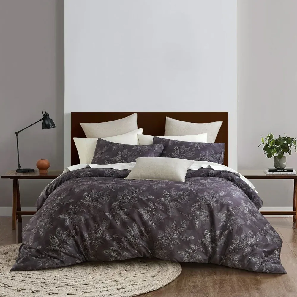 Duvet Cover Daniadown Night Garden King w / Pillow Cases