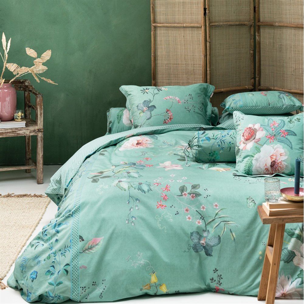 Duvet Cover Brunelli Bouquet Sage King w/ shams