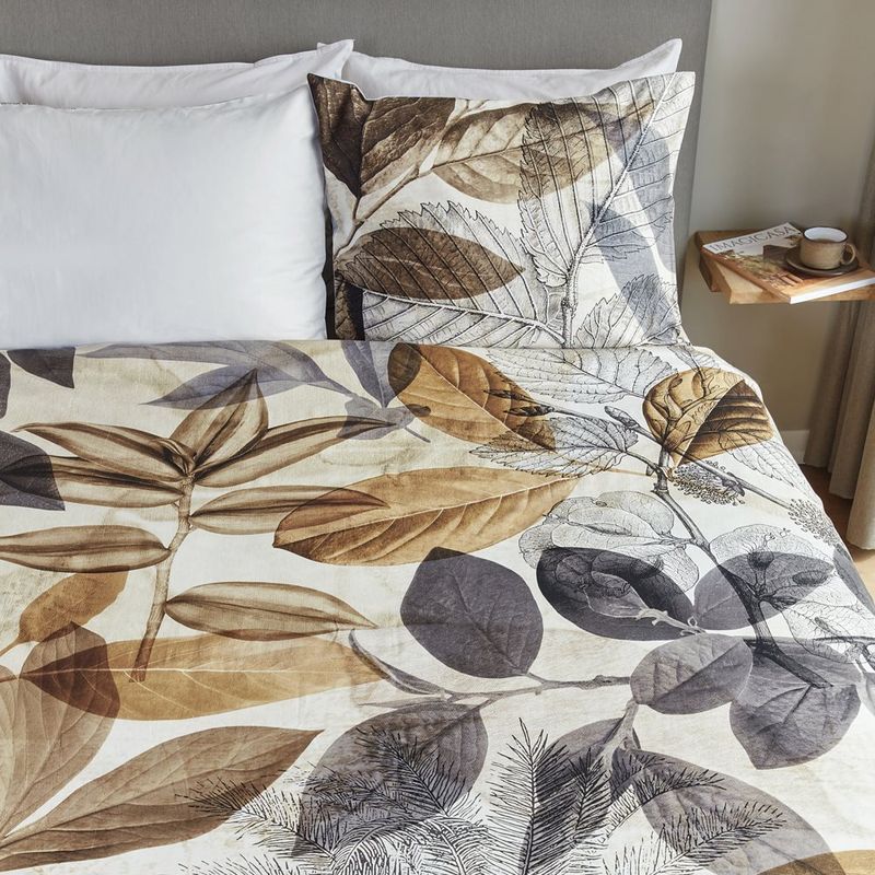 Duvet Cover Brunelli Sunrise Leaf D/Queen w/ shams