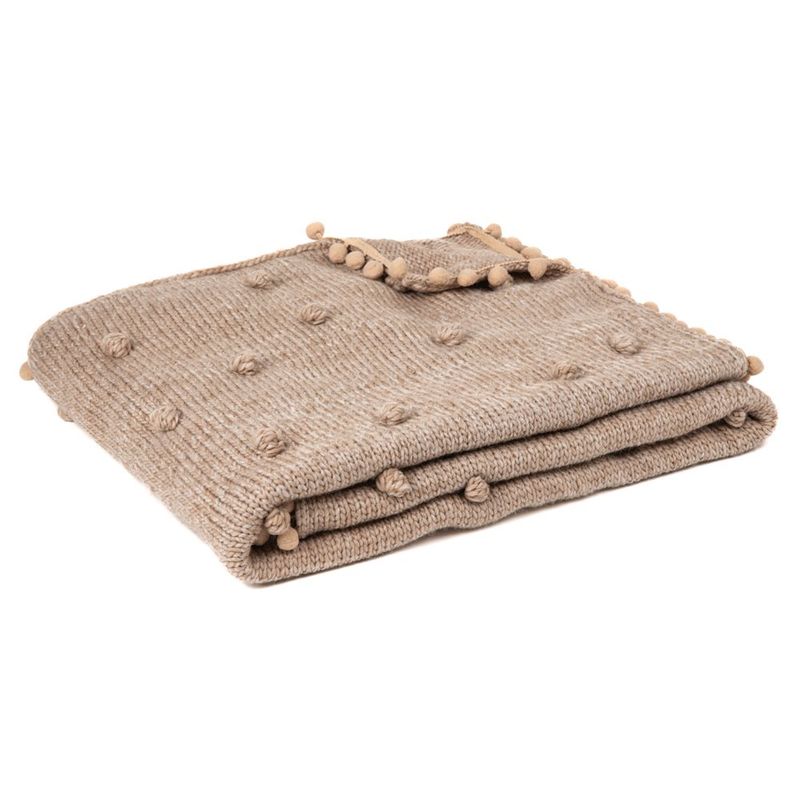 Throw Brunelli Mocaccino Pom Poms 1006150