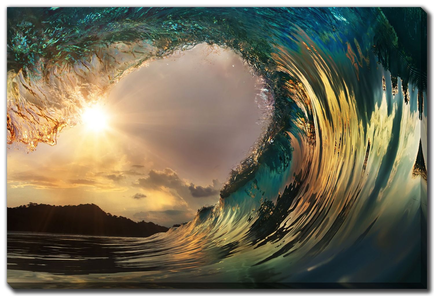 Streamline Art Inside the Wave 30x45