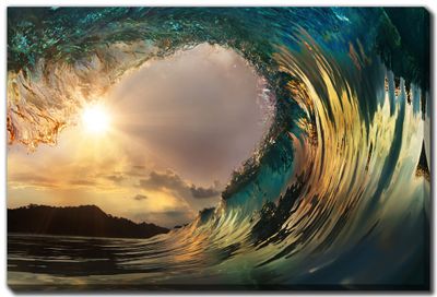 Streamline Art Inside the Wave 30x45