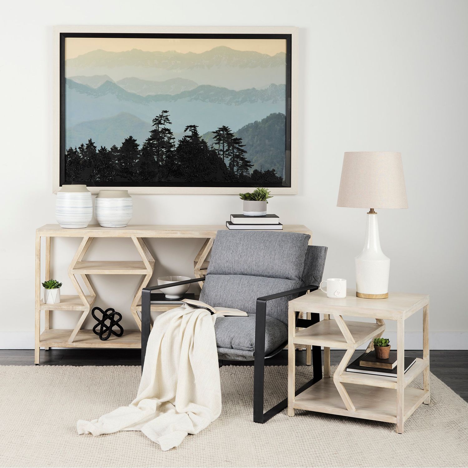 Mercana Dayton ll Console - Natural Wood 68501