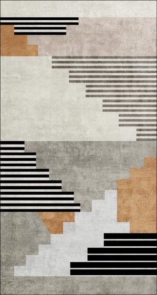 Rugs Viana Printed Washable 6’ X 9’ PPL-69-1023