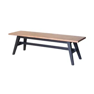 LH Viva Bench - Sundried Wheat- Matt Black VAV016