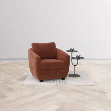 LH Baltimo Deep Rust Swivel Glider Club Chair