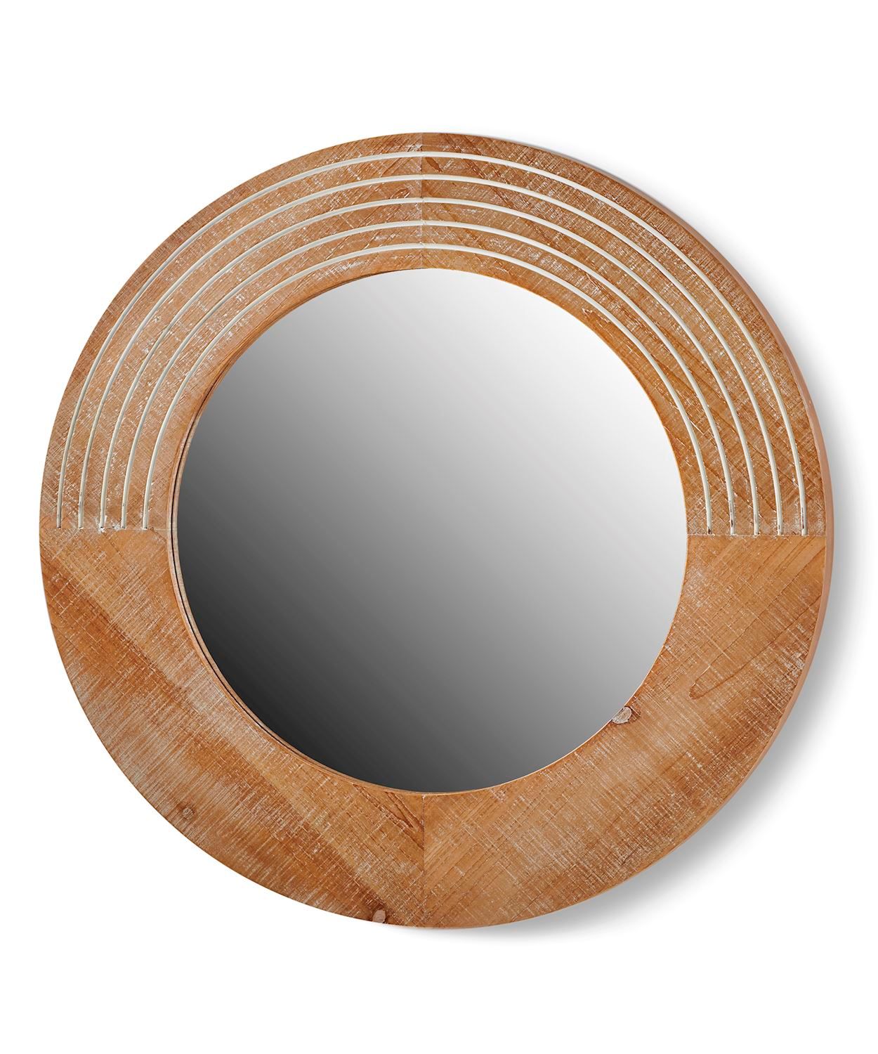 Mirror Giftcraft Wood Round 094970