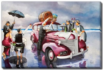 Streamline Art Stormy Lunch 16x20
