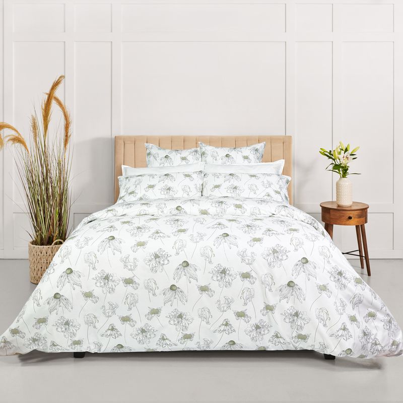 Duvet Cover Cuddledown Christine King w/ Print Shams