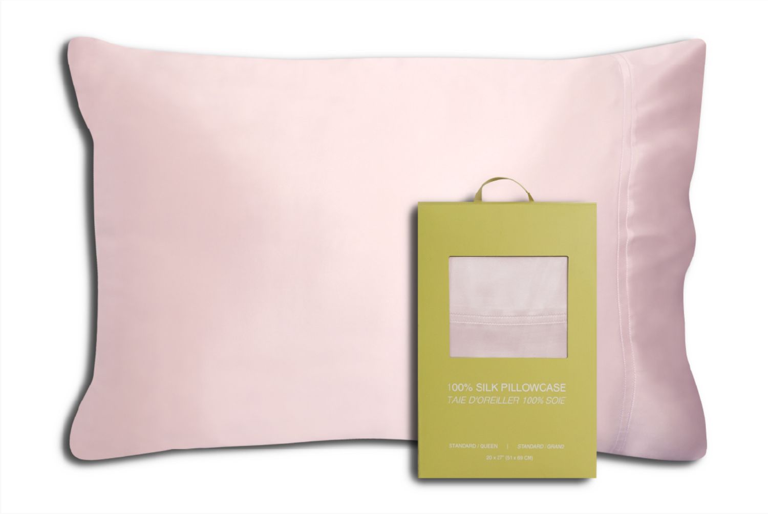 Pillow Case Silk RJS Standard Pink ( Single )