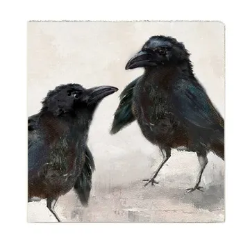 Cedar Mountain Art Block Crows Talking