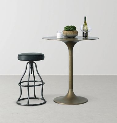 LH Bowie Counter / Bar Stool Distressed Black SBS49-08B