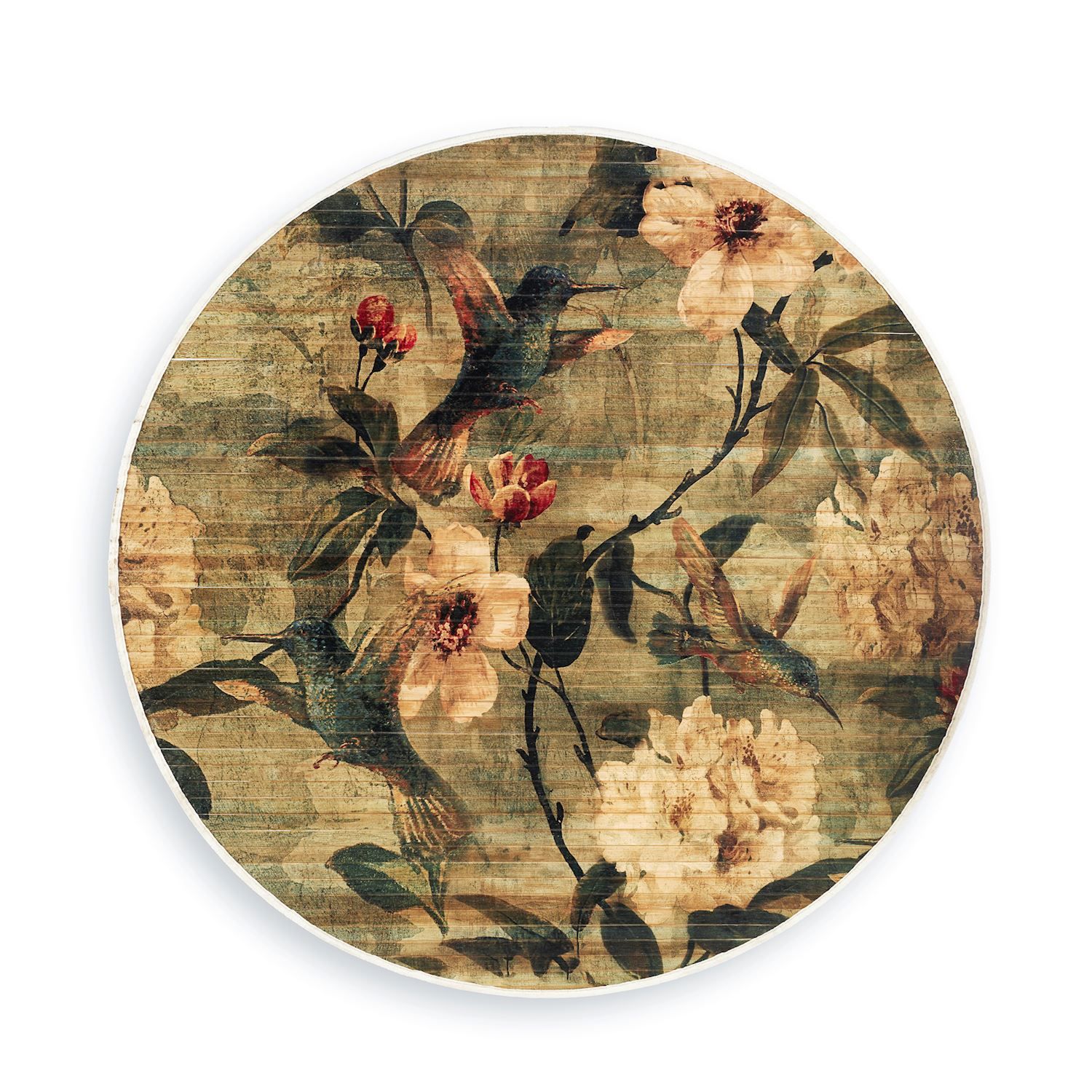 Rug Giftcraft Humming Birds Bamboo 722944 Rug Giftcraft Humming Birds Bamboo 722944