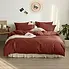 Duvet Cover Livia Nature Terracotta King w/Pillow Cases