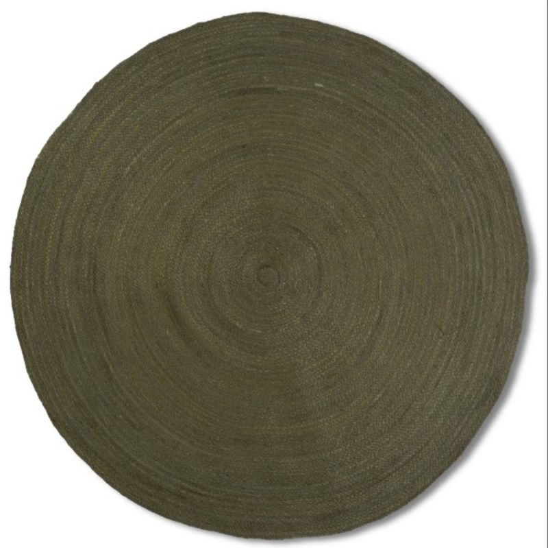 Rugs Viana Round Jute Green 5’ JURC-55-5502