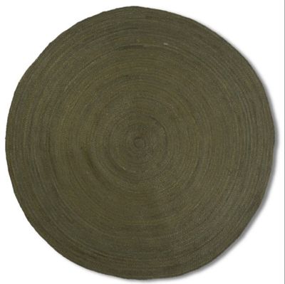 Rugs Viana Round Jute Green 5’ JURC-55-5502