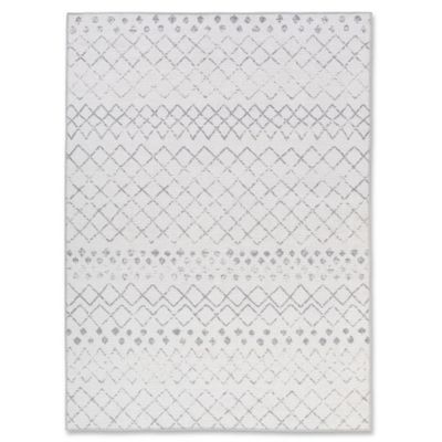 Rugs Viana Aura Spill Proof Grey/White 3x5 AUR-0166