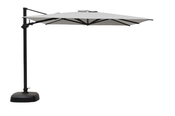 Ratana Cantilever Umbrella W/Canopy and Base Merit Linen FO6107