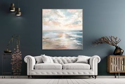 Streamline Art Pastel Seascape 40x40