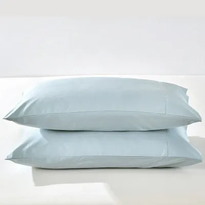 Pillow Cases Daniadown Standard/Queen ( Pair ) Ice Blue Pima Cotton Pillow Cases Daniadown Standard/Queen ( Pair ) Ice Blue Pima Cotton