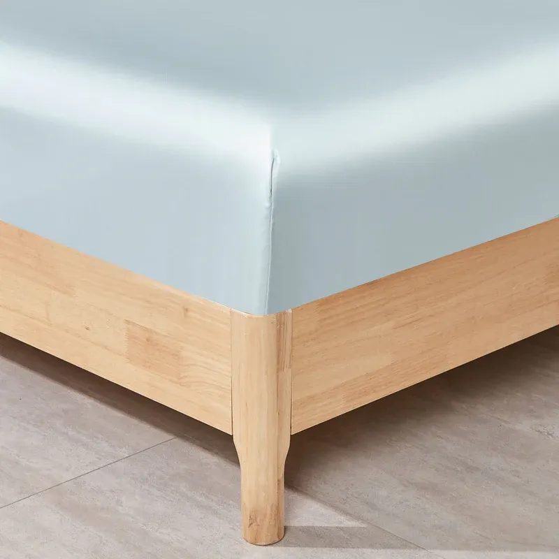 Sheets Daniadown Pima Cotton Queen 15" Fitted Ice Blue