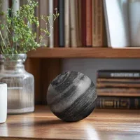 Sphere T&T 2.75" Dia Decor Ball Grey 904523B
