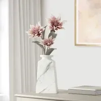 Vase T&T Aris Marble Ceramic 13" H 904011B