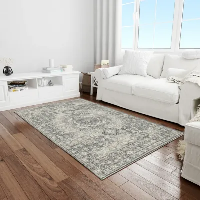 Rugs Avocado 2 x 2'11" Crystal Regalia Marble Gray