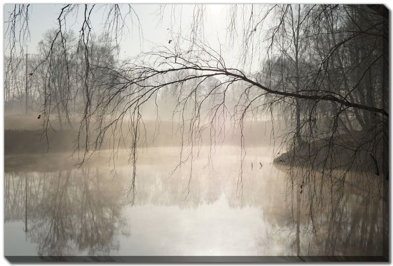 Streamline Art Misty Morning by the River 30 x 45 D4195-3045